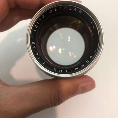 leica leitz wetzlar summilux 50mm f1.4 v2 銀色