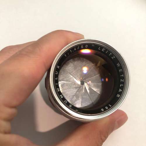 leica leitz wetzlar summilux 50mm f1.4 v2 銀色