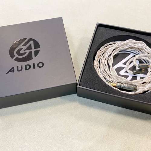 64 audio 4.4mm Shielded Silver-Core Cable fourté blanc升級線