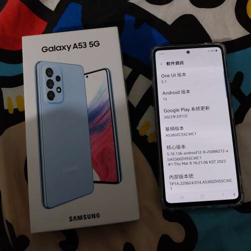 Samsung Galaxy A53, 5G台灣水貨.  8gbram, 256Gb rom