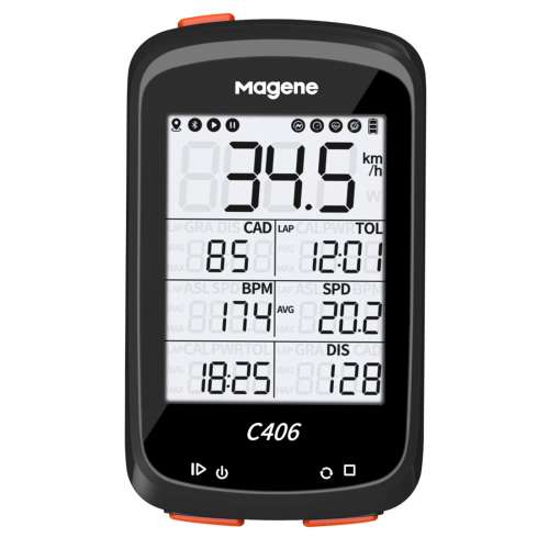 100% New Magene C406 GPS smart bike computer (English version)