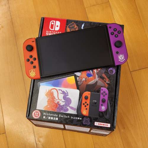 Switch Oled Pokemon特別版行貨有保養連1隻game