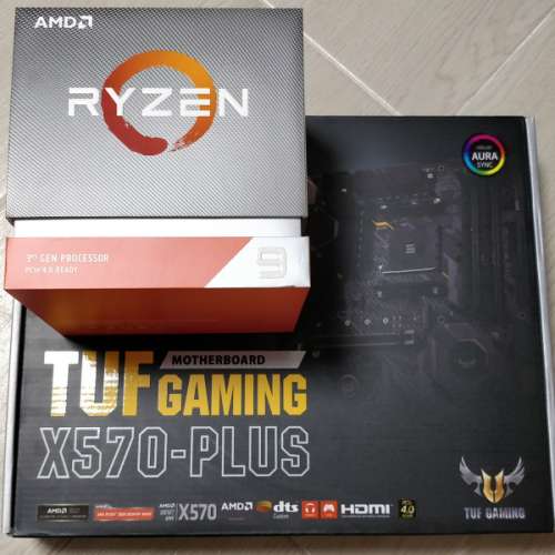 AMD Ryzen 9 3900X + Asus TUF X570-PLUS 行貨