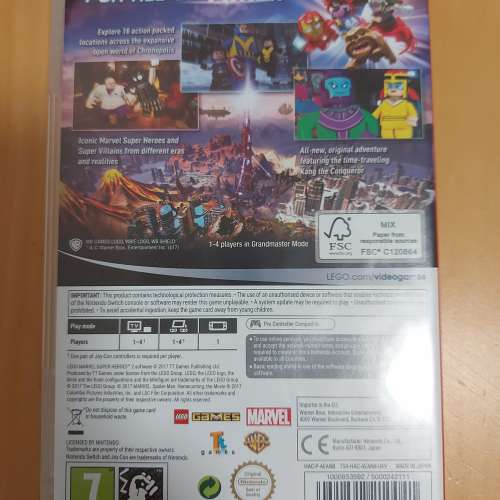 95%new Switch Marvel Super Hero 2