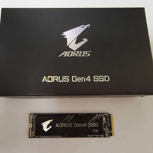 AORUS Gen4 SSD 1TB 99%健康 行貨5年保 有單有盒