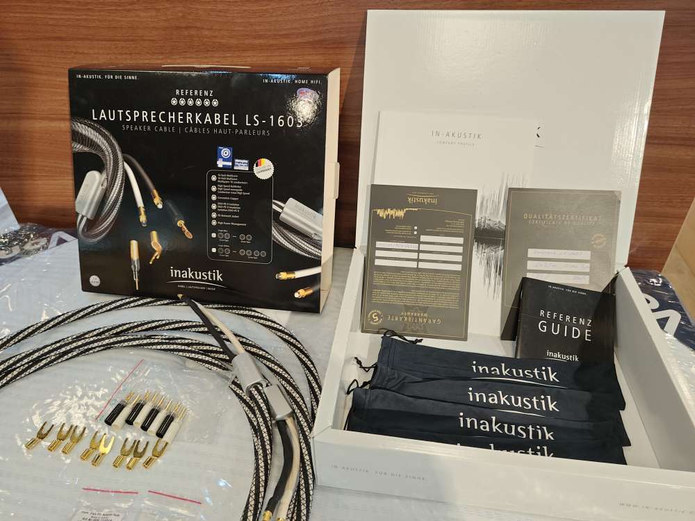 inakustik LS-1603 3m ペア Inakustik : LS-1603B(3mペア・両端バナナプラグ・バイワイヤ） - 中古