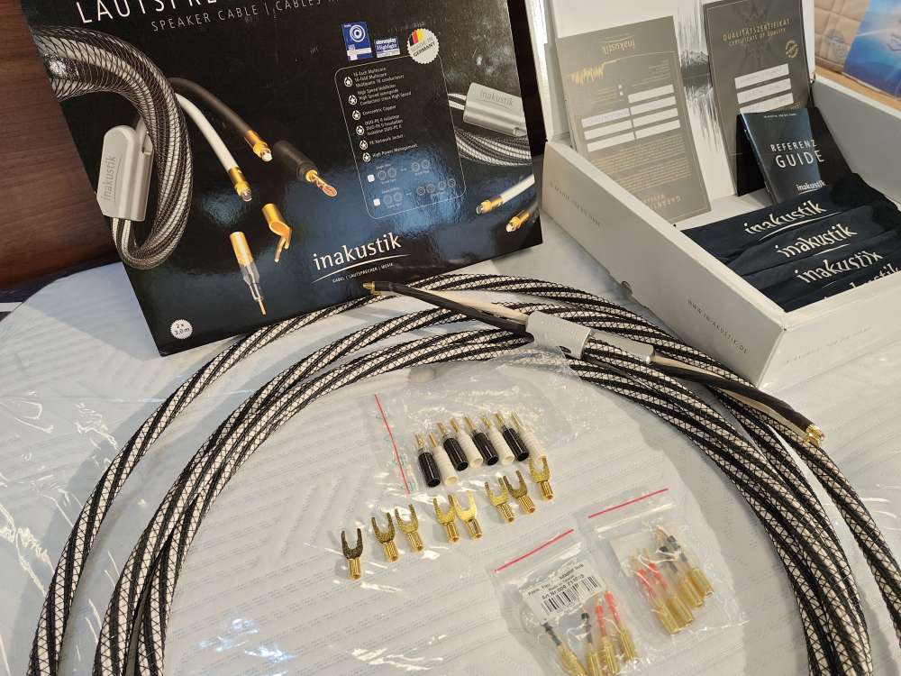 inakustik ls-1603 speaker cable single wire 3m 喇叭線有盒齊配件