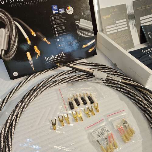 inakustik ls-1603 speaker cable single wire 3m 喇叭線有盒齊配件
