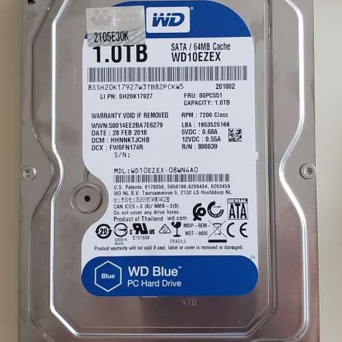 WD 3.5" 1TB HDD