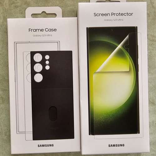 全新 Samsung Galaxy S23 Ultra Frame Case及原裝保護貼