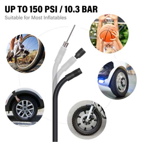 NEW CYCPLUS A8 Portable Air Pump Electric Compressor Tire Inflator(Black/Grey)