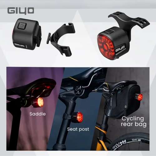 100%New Giyo GL09S Bicycle Intelligent Brake Tail Light