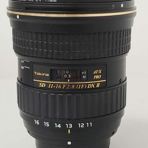 Tokina AT-X PRO DX II (第2代) 11-16mm f2.8 for Nikon (F-mount 用 廣角 自動變焦...