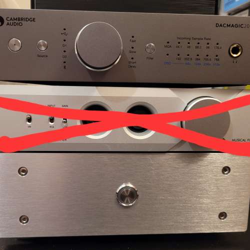 Cambridge AUDIO Dacmagic 200M DAC headphone amp 連 linear power supply LSP