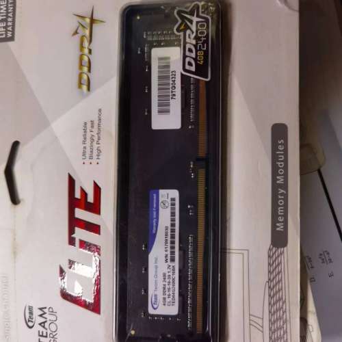 Team ELITE DDR 4 4GB 2400 + 2666 共兩條 全新