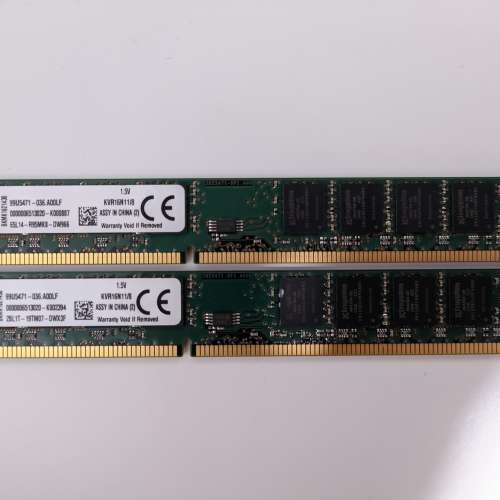 Kingston DDR3 1600 8gb x 2