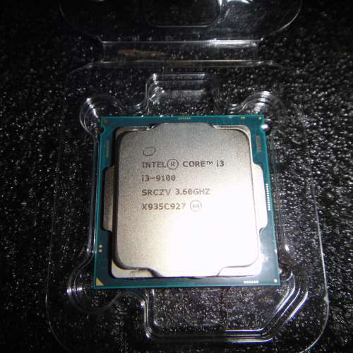 Intel® Core™ i3-9100 處理器 3.60 GHz Intel UHD Graphics 630, Coffee LakeSoc...