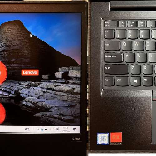95%新 Lenovo E480, i7-8550U, RX550, 32GB RAM, 全新512GB SSD, 1TB HDD, Win10 HM...