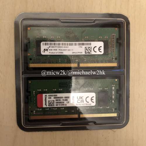Notebook DDR4 Ram (8GBx2) 共 16GB