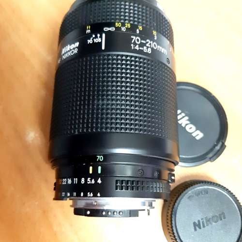 尼康Nikon AF NIKKOR 70-210mm f/4-5.6手動/自動對焦--Lens變焦鏡--運作正常--日本...