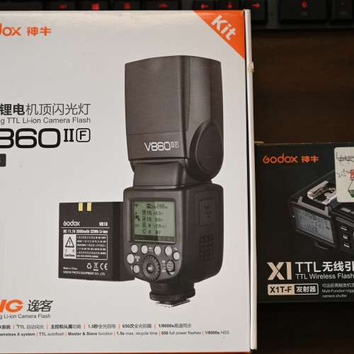 平售 神牛 Godox V860II for Fujifilm Fuji 連 無綫引閃