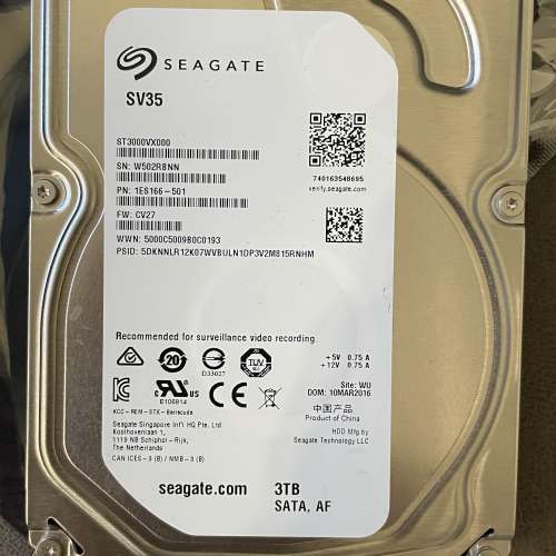 3TB HDD 硬盤