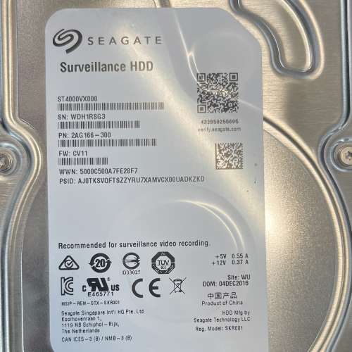 3.5” Seagate 4tb