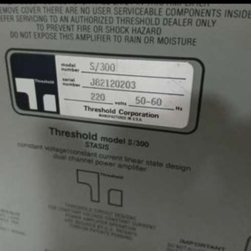 Threshold Audio S-300 Stereo Power Amplifier