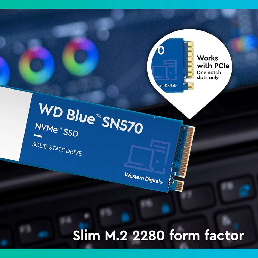 買賣全新及二手SSD/硬碟機, 電腦- WD 2TB Blue SSD M.2 2280 3,500 MB