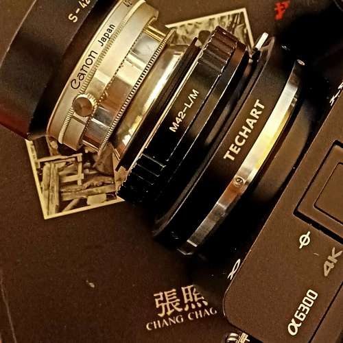 Foca 5cm f2.8連Canon S-42 hood