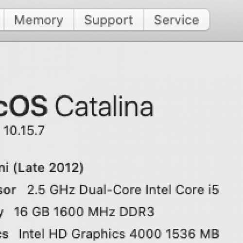 $1200 不2 mac mini 2012 Late i5 16GB ram 256GB SSD