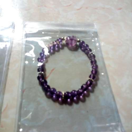 藍晶手鏈，紫晶手鏈