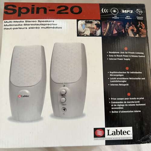 Labtec Spin-20 Speaker 2 100% New
