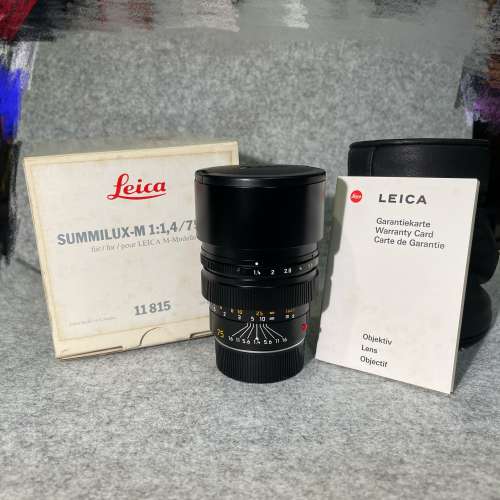 Leica summilux 75mm  75 v2 version 2 後期 LEICA 字 Canada 加拿大