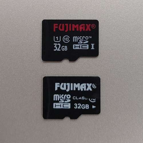 FujiMax 32GB MicroSD Card ($20 兩張不散賣)