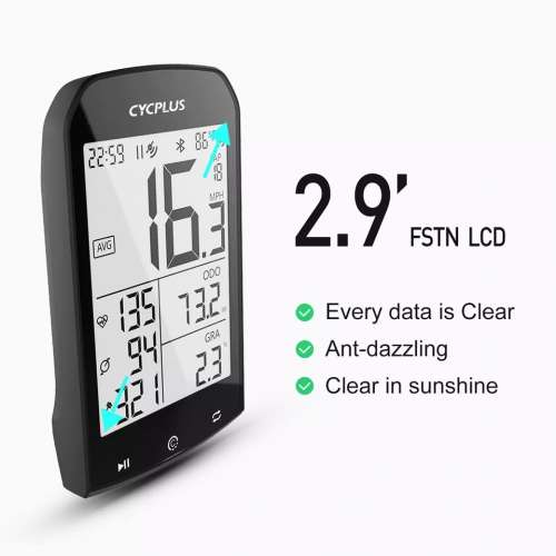 100% NEW CYCPLUS M1 Bike GPS Computer , FREE CYCPLUS Z1 Out-front Bike Mount