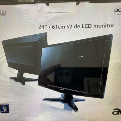 Acer 24” LCD monitor 顯示器