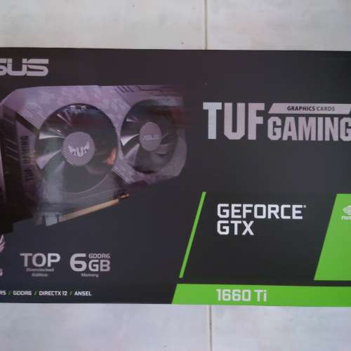 買賣全新及二手顯示卡, 電腦- ASUS TUF-GTX1660TI-T6G-EVO-GAMING(有