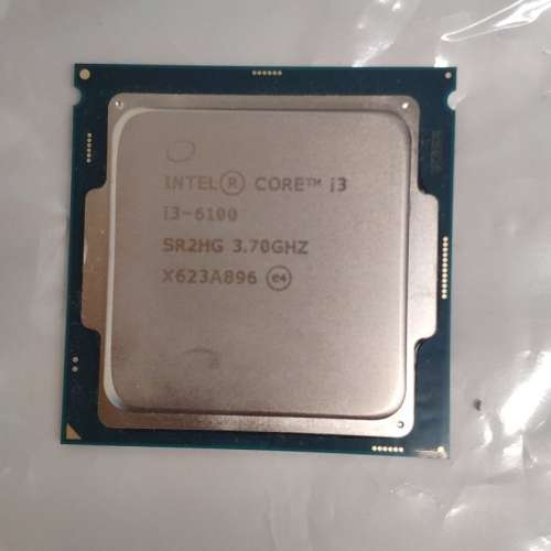 Intel i3-6100 CPU 連風扇 99% new