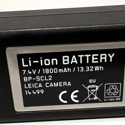 Leica Lithium-ion Battery BP-SCL2 for M240 MP240 M240P #14499 原裝貨 95%New
