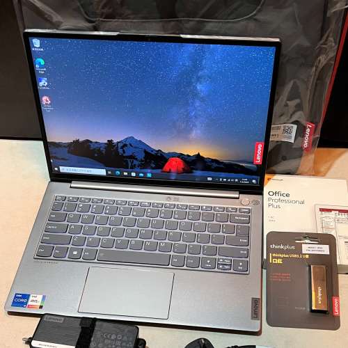 90%新Lenovo Thinkbook 13s G2 ITL, i5-1135G7, 8GB, 全新512GB SSD, 原版Win10 Pro...