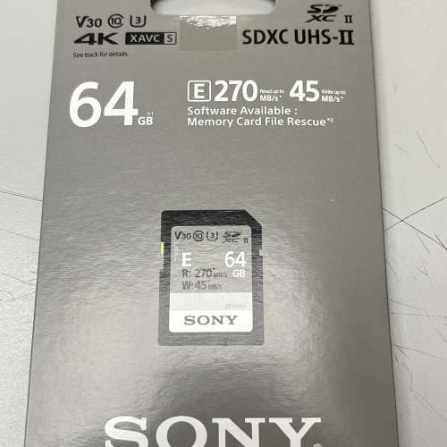 Sony SDXC 記錄卡 64G