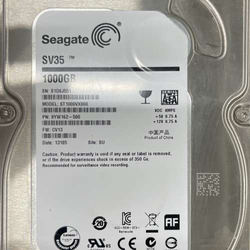 3.5” Seagate 1tb