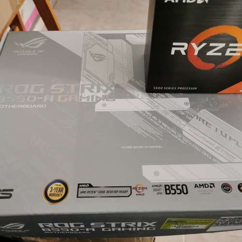 AMD 5600x cpu 另有 Asus rog b550 a gaming