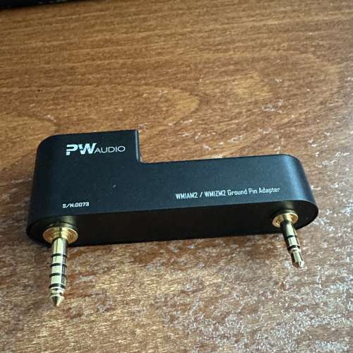 PW Audio WM1AM2 / WM1ZM2 Ground Pin Adapter 專用轉換插頭 (黑色普通版)