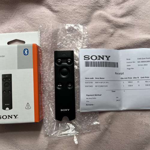 Sony RMT-P1BT 相機遙控