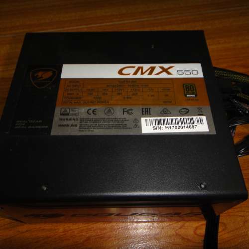 Cougar 美洲獅 CMX550 半模組 電源供應器