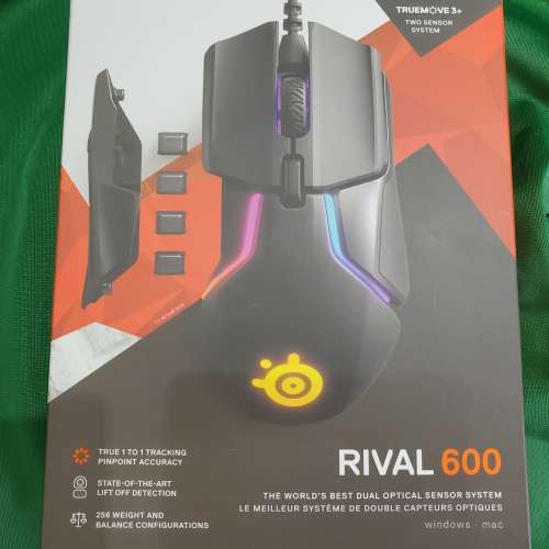 全新未開盒 Steelseries Rival 600 電競滑鼠