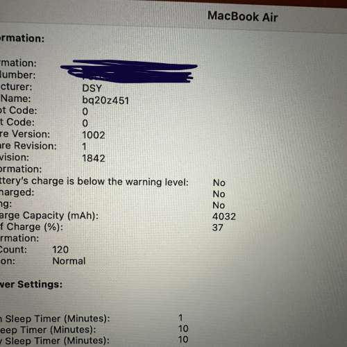 MacBook Air 2020 i7, 16G Ram, 1TB