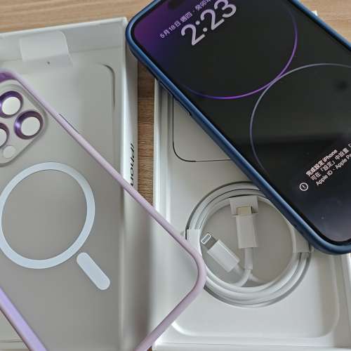 Iphone 14 pro max , 256G 暗紫色 （有保養）